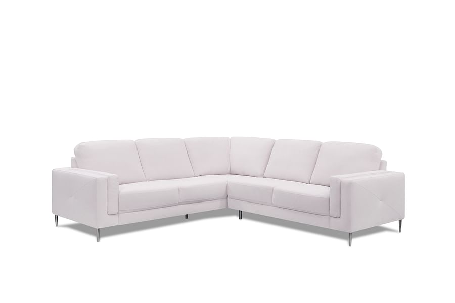 Zuri Leather Sectional by Palliser in Beige Leather - Custom Colors Available